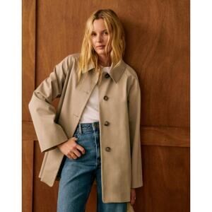 Sézane Sezane Carter Jacket Womens FR42/ XL Mid Length Oversized Trench Coat